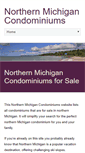 Mobile Screenshot of northernmichigancondominiums.com